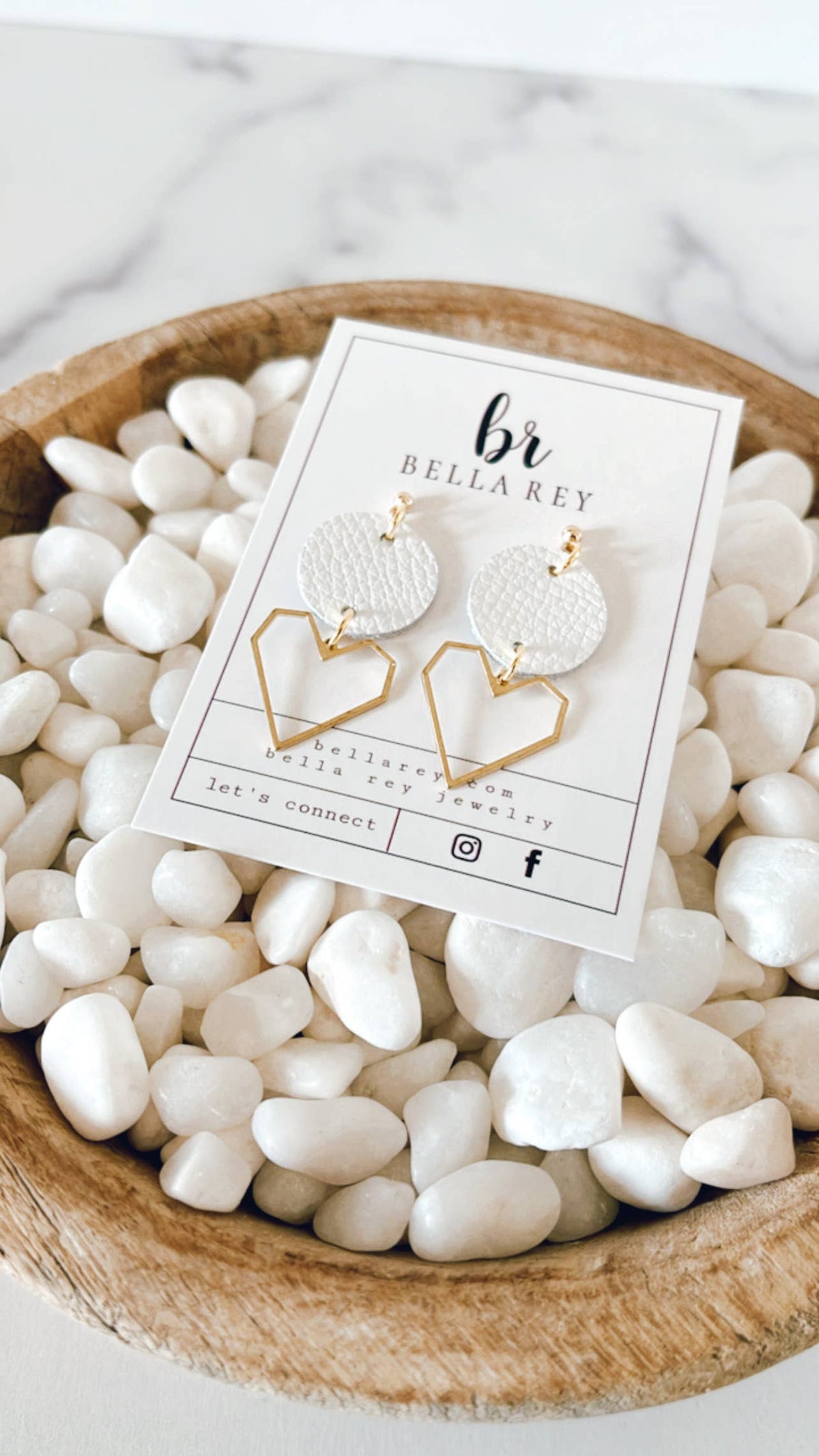 The Hazie mini leather earrings