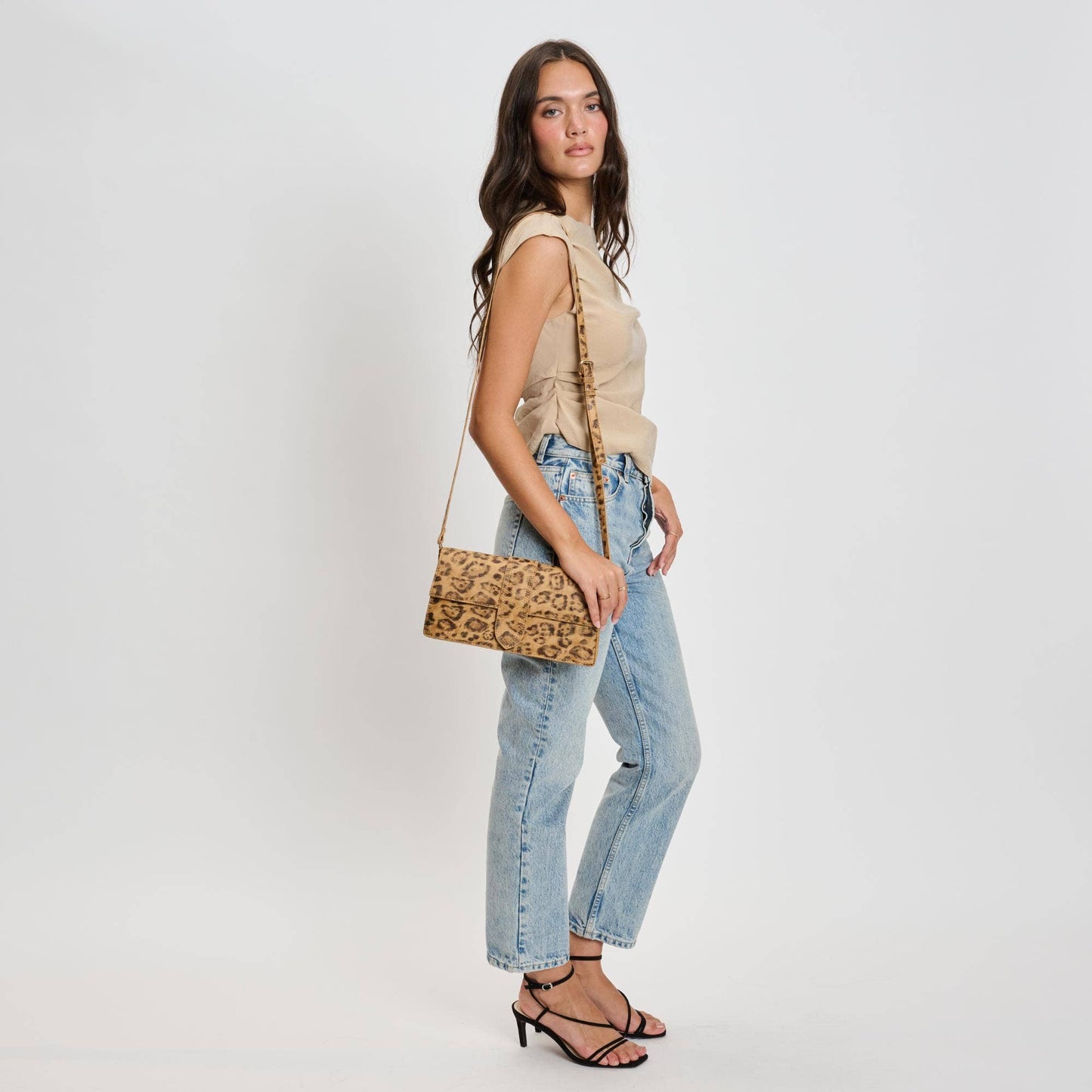 Violet Leopard Crossbody: Leopard