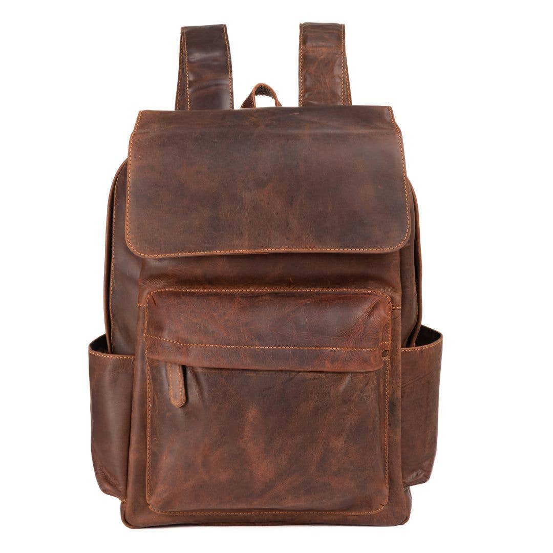 Leather Vintage Backpack Scott- Sandal