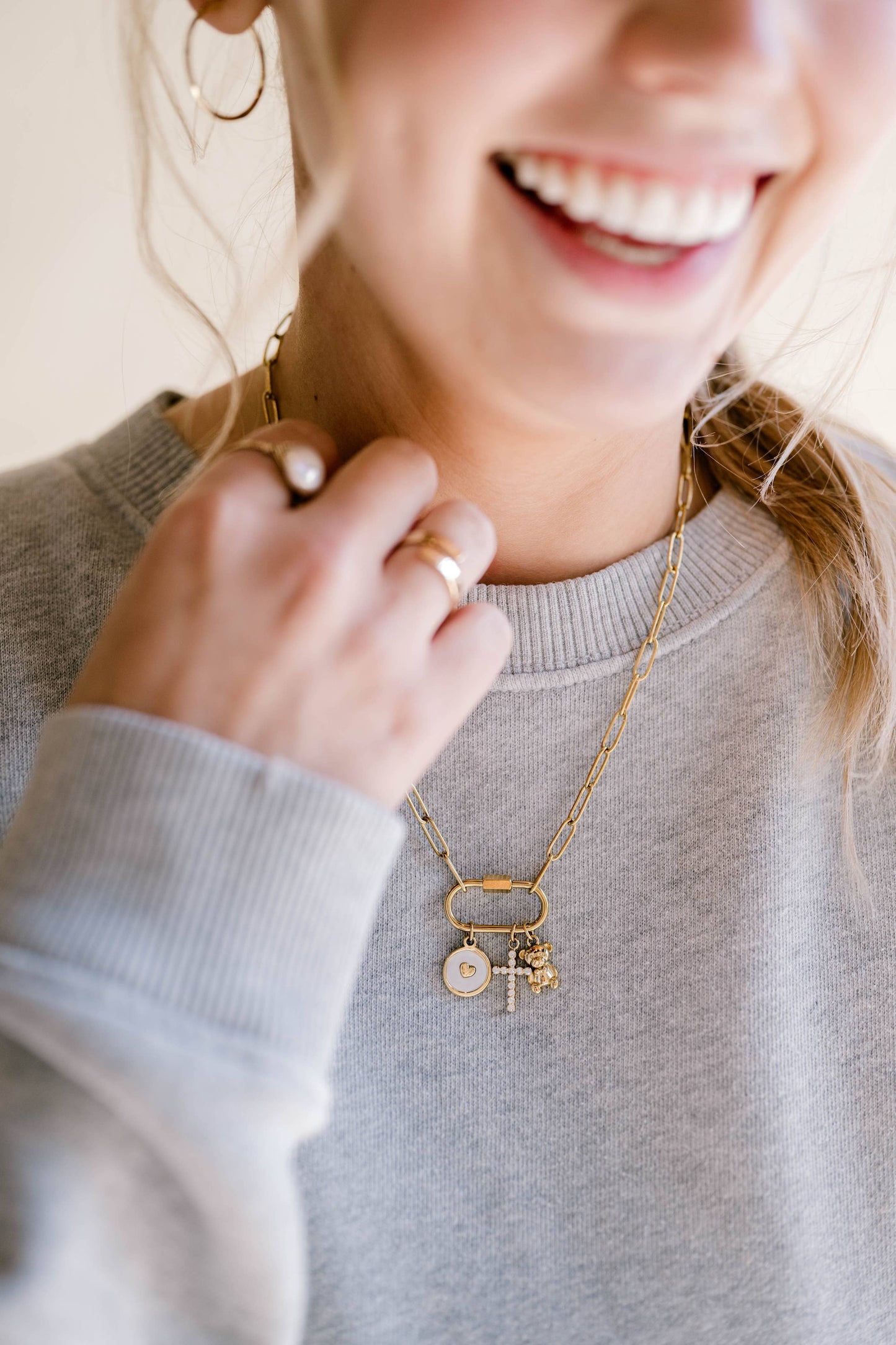 Deeply Loved Heart Charm