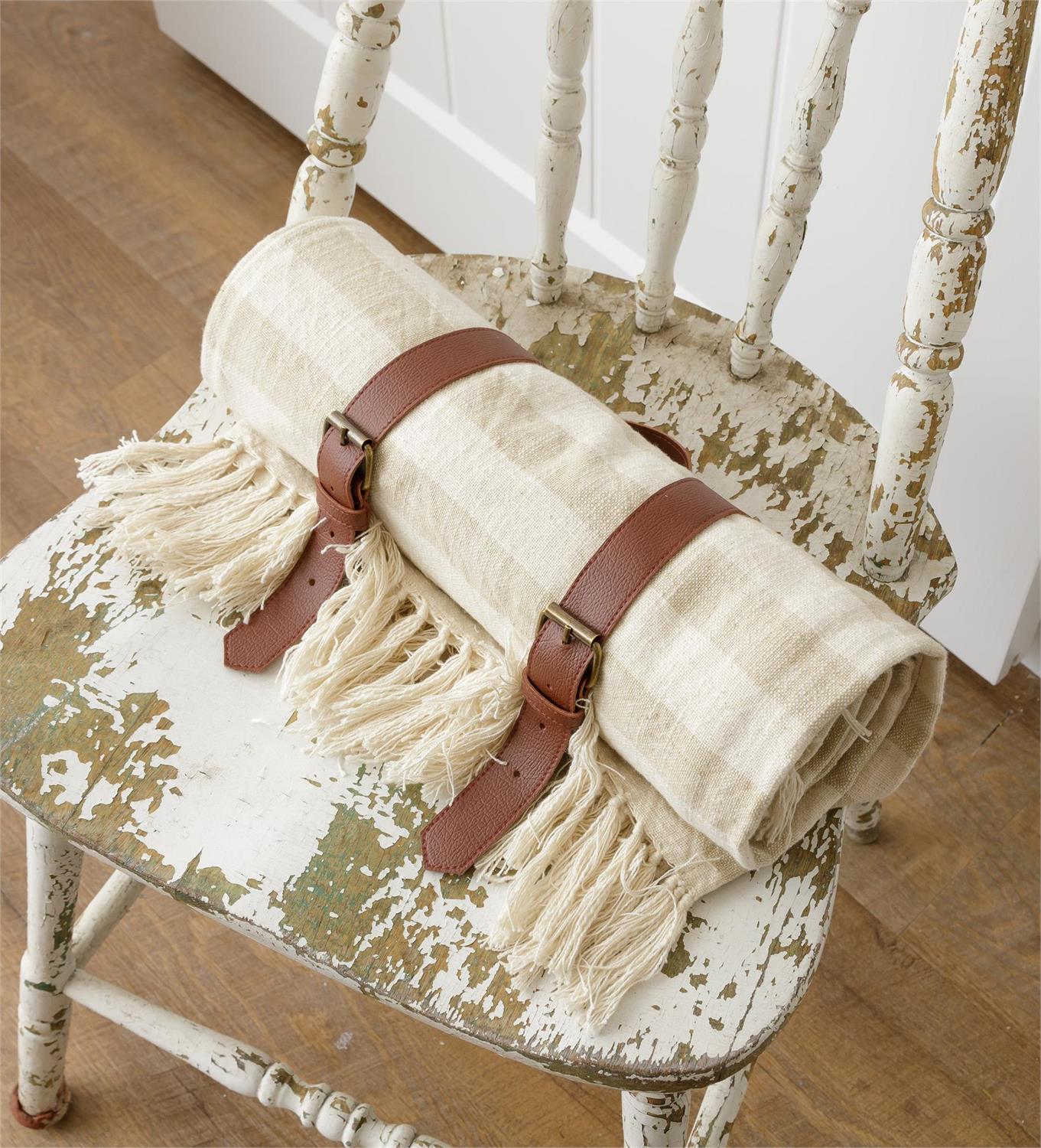 Carry Along Throw - Cream & Natural