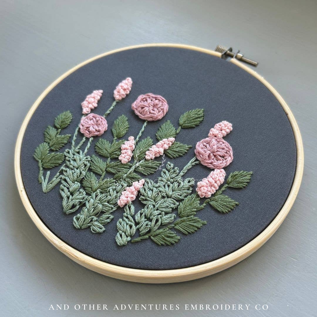 Hand Embroidery KIT - Hawthorne in Rosewater