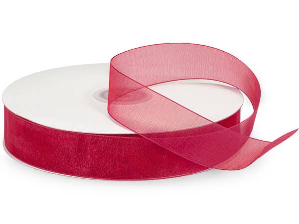 Sheer Organza Gift Packaging Ribbon: Light Blue, 1 Pack, 7/8"x100 yards