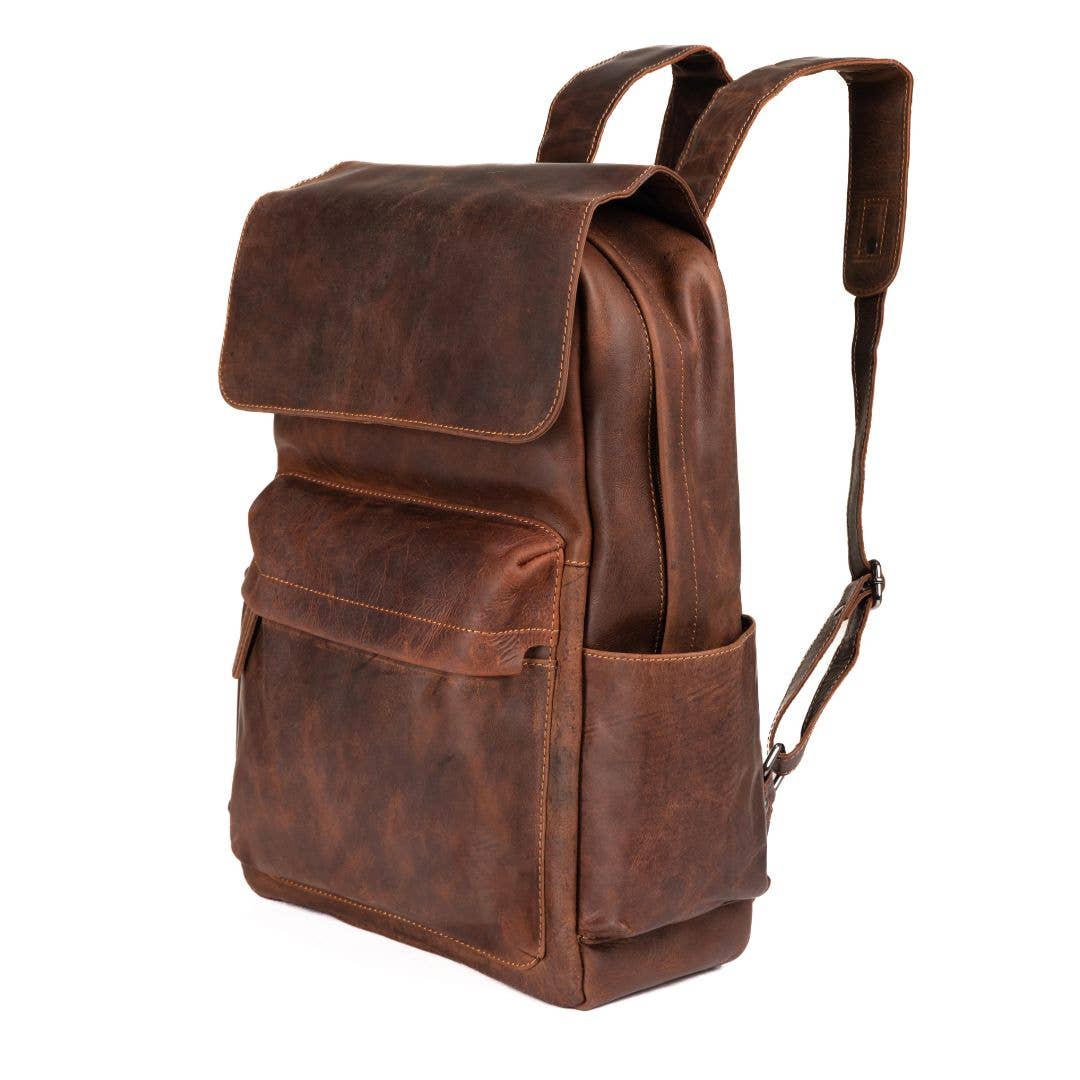 Leather Vintage Backpack Scott- Sandal