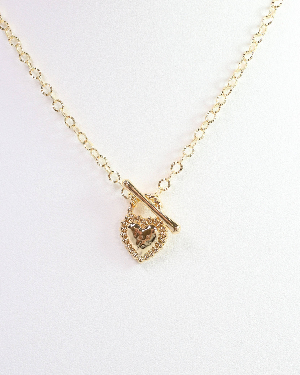 Willis Heart Charm Necklace Gold