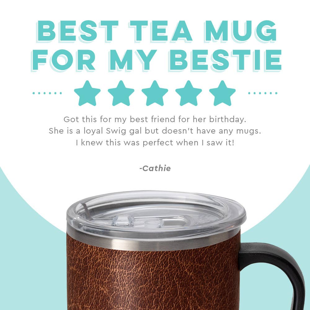 Leather Swig Travel Mug (22oz)