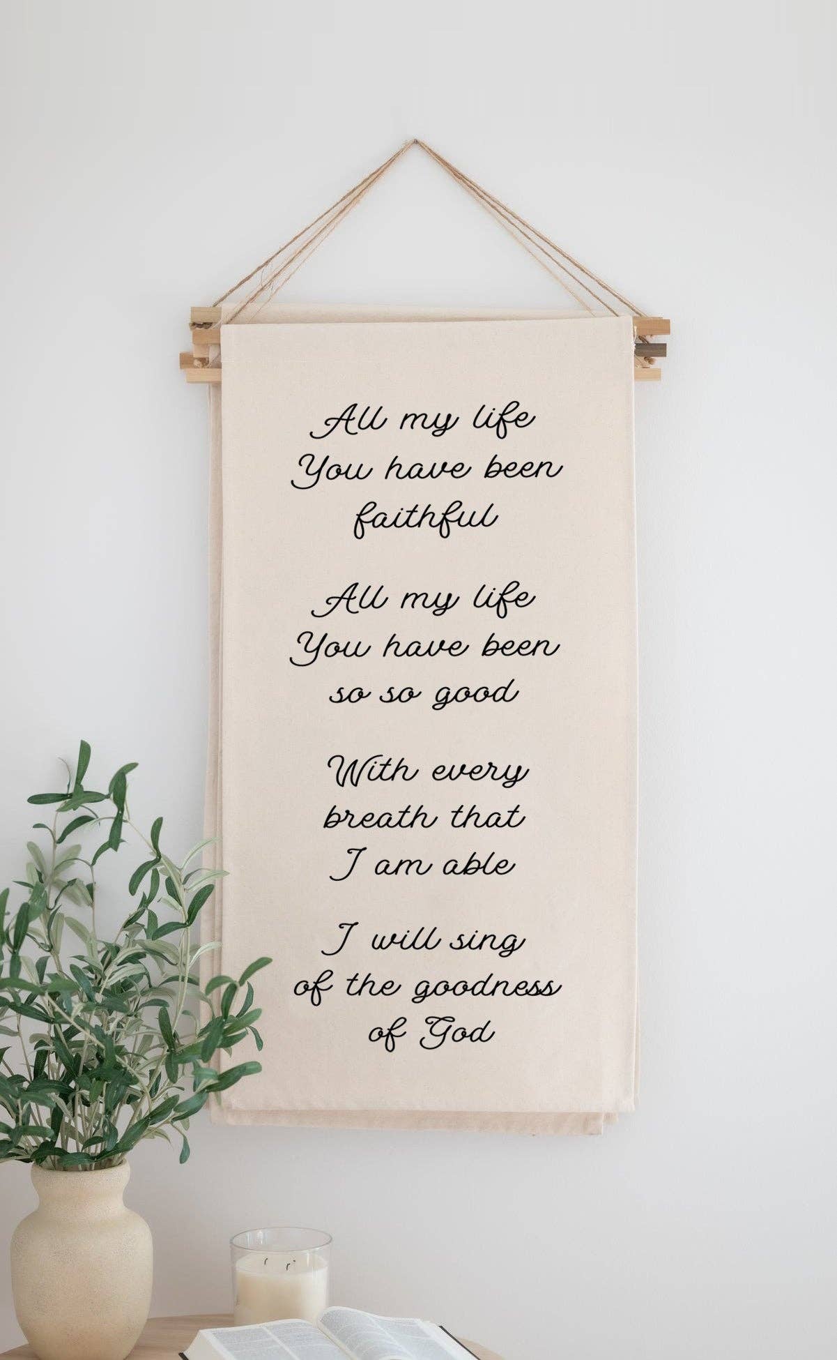 Hanging Scroll Banner |  All of my life