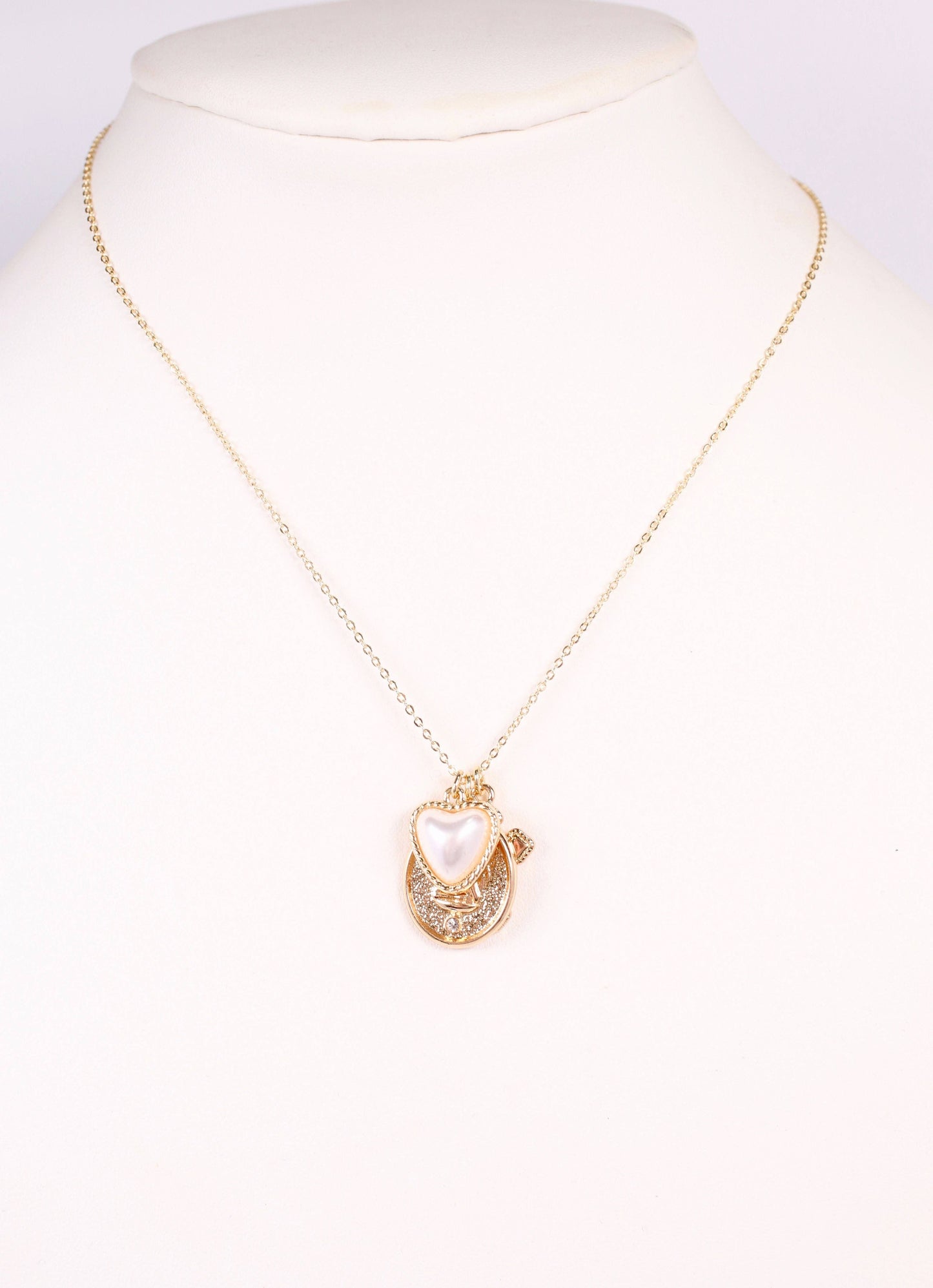 Gillian Charm Necklace Gold