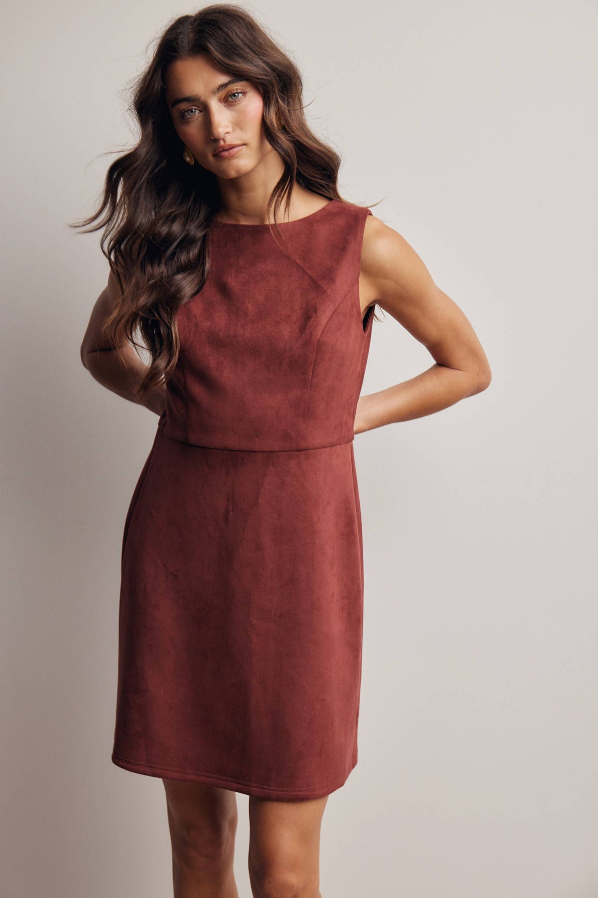 Autumn Muse Suede Dress