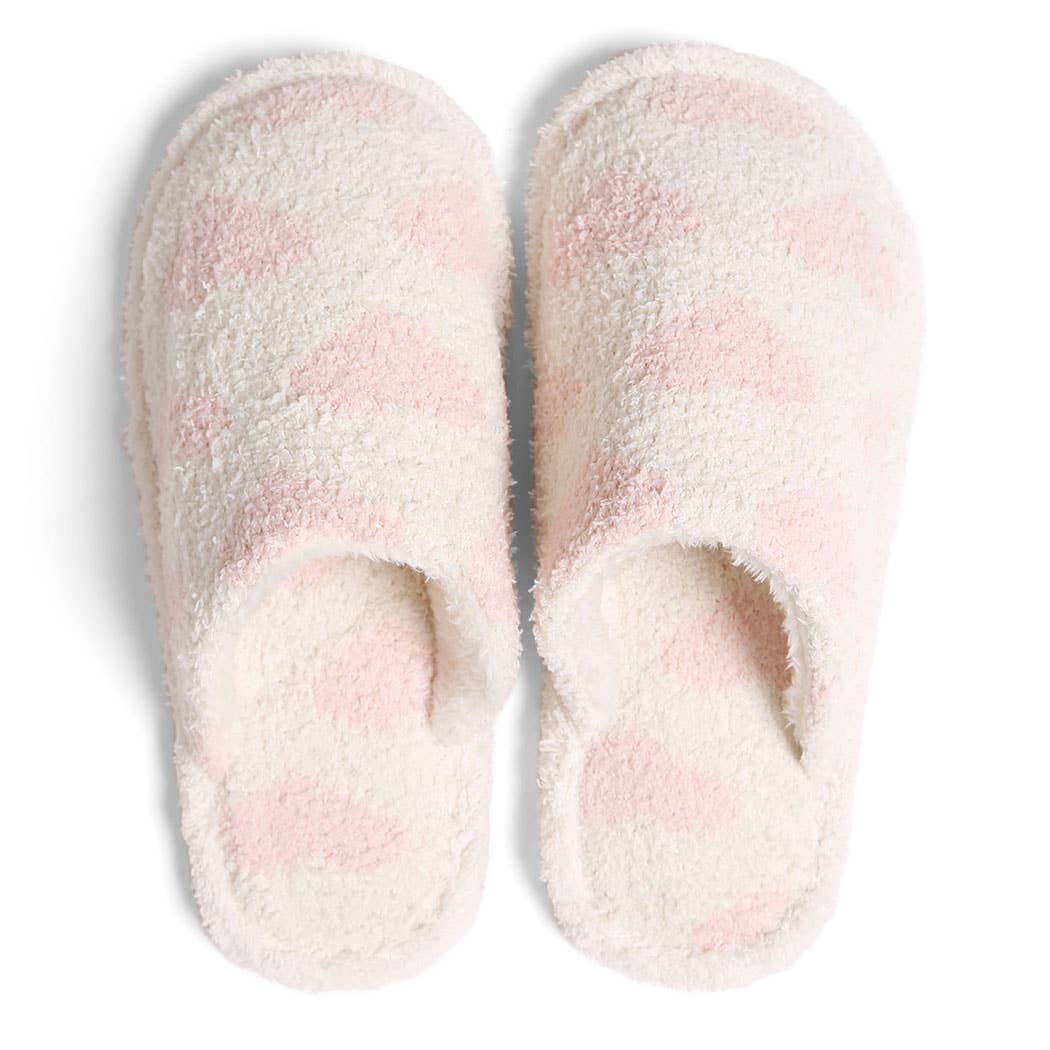 Winter Luxury Soft Heart Pattern Slipper