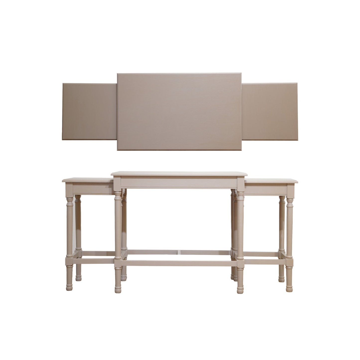 Wood Nesting Tables, Taupe- 2 Sizes