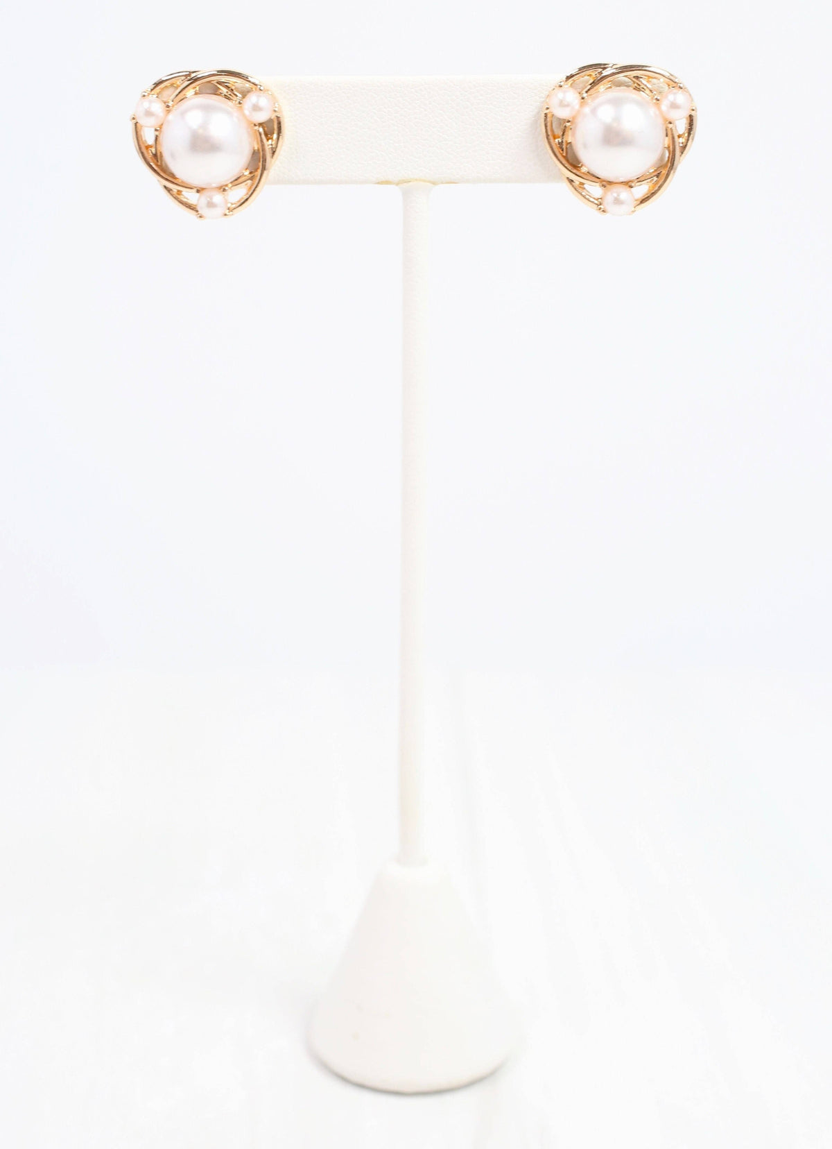 Evanson Pearl Stud Earring Gold
