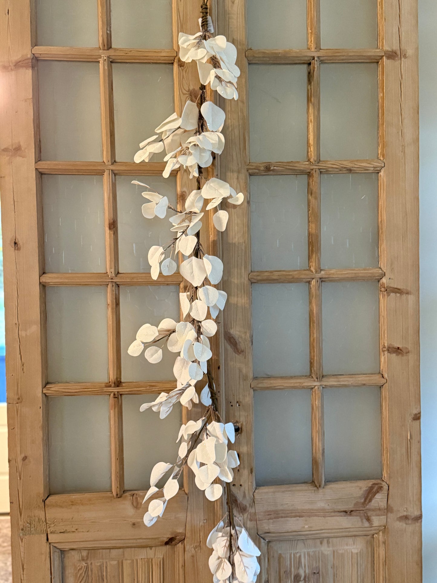 5' White Eucalyptus Garland