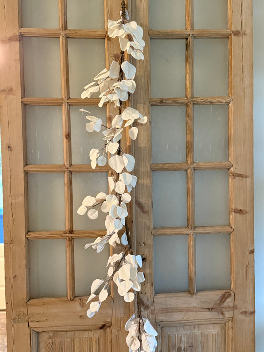 5' White Eucalyptus Garland