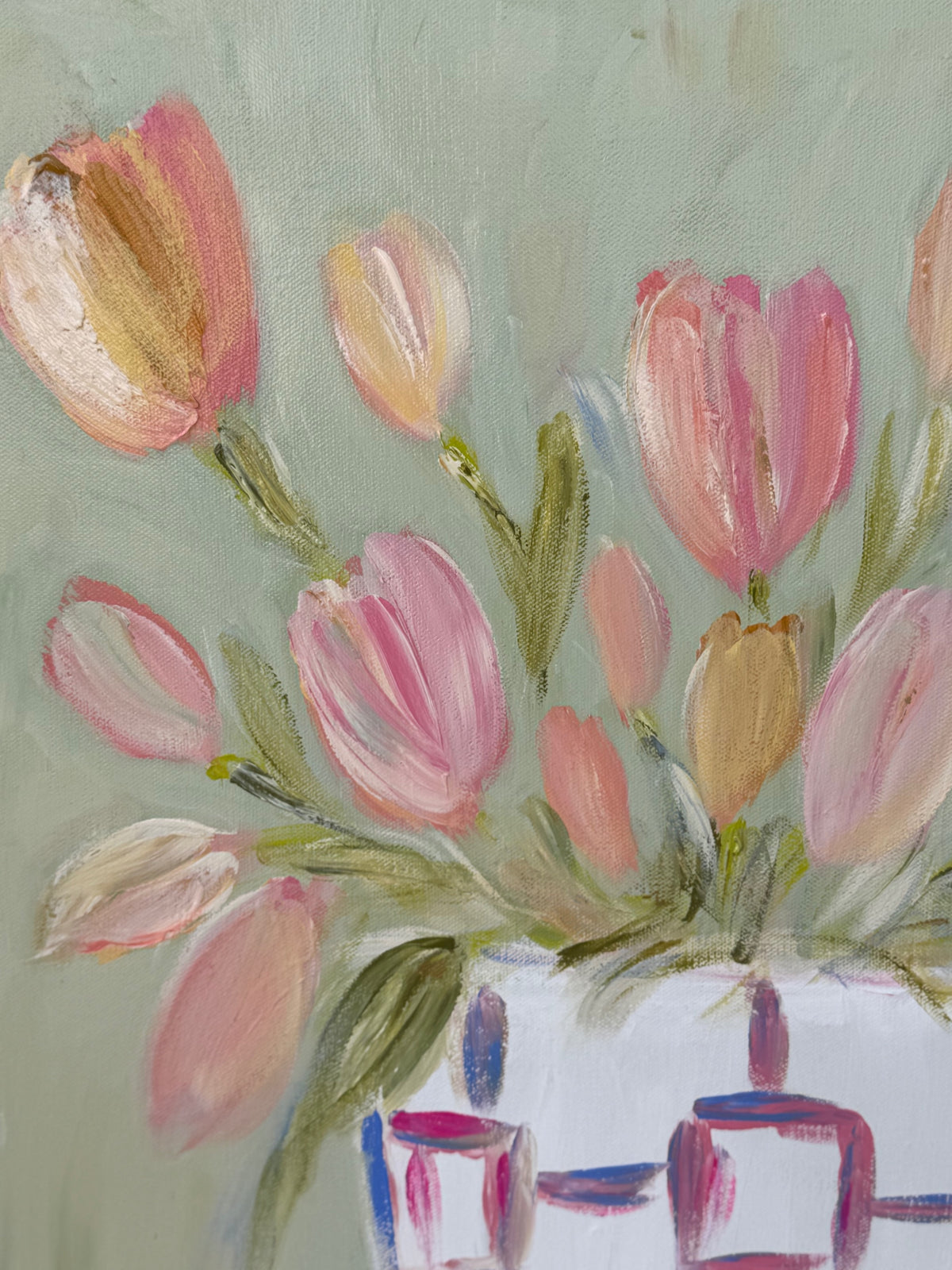Spring Gathering | Hand Painted Original | 24x24
