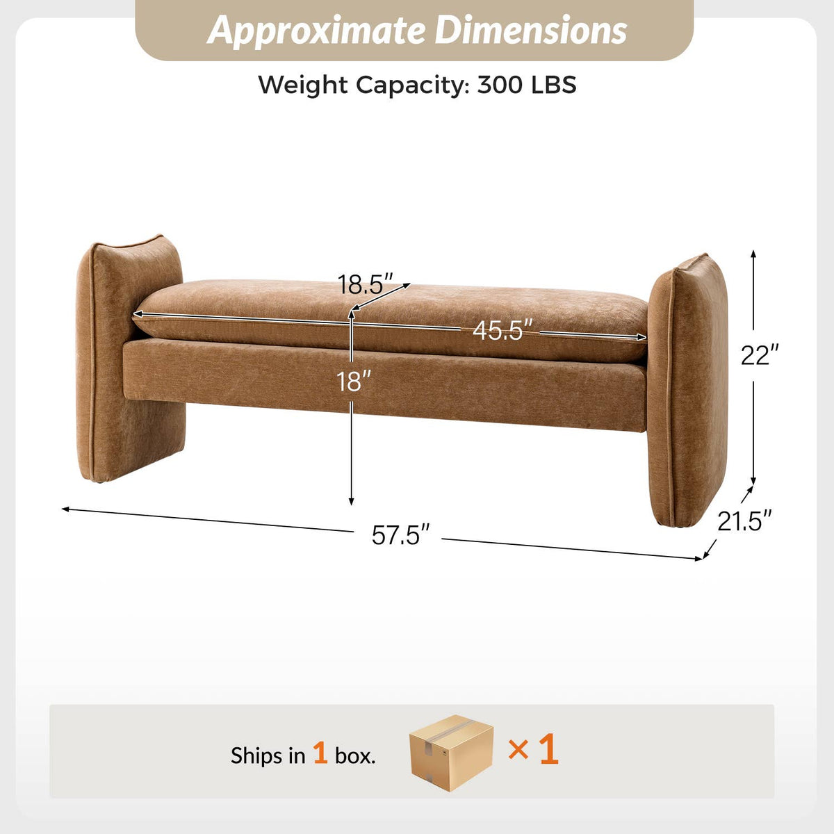 Ella Bench: Caramel