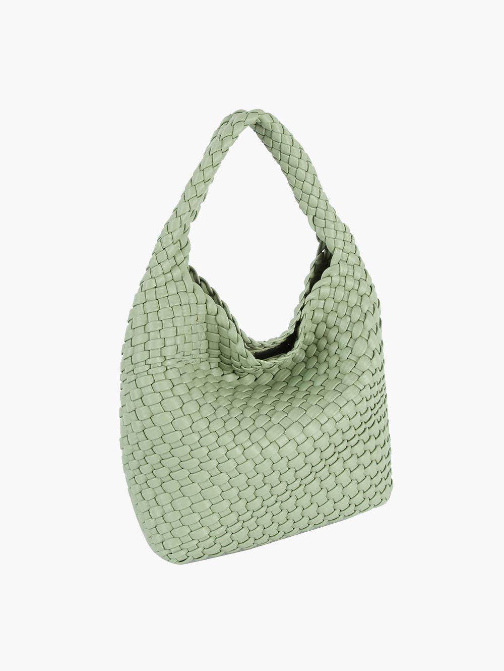 Hobo Handbag With Detachable Shoulder Strap: GREY