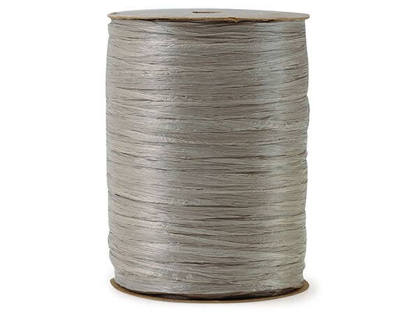 Matte Raffia Ribbon: Ivory Buff, 1 Pack, 100 yards