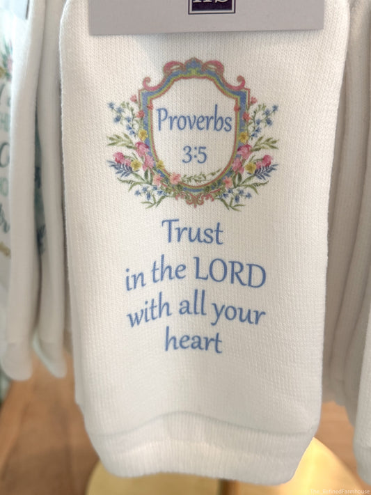 Proverbs 3:5 Trust in the Lord socks