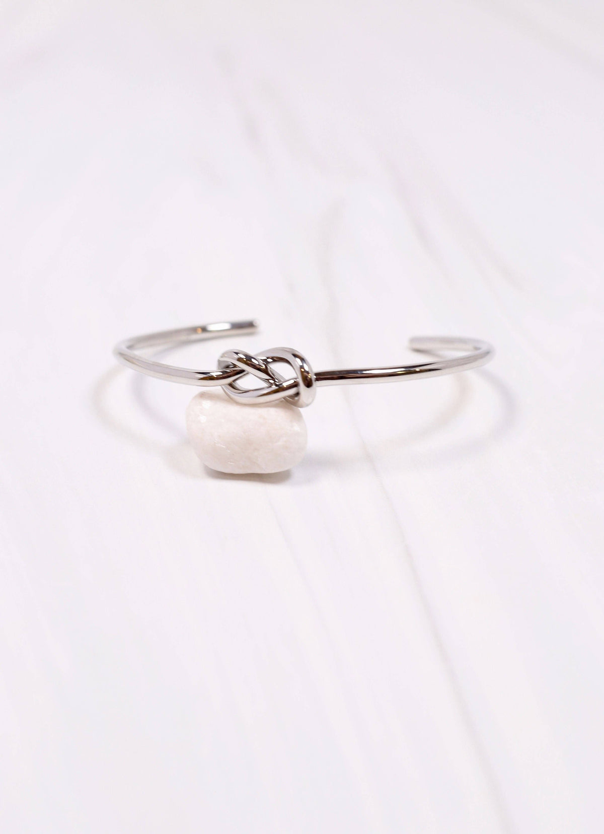 Norman Knot Cuff Bracelet SILVER: Default