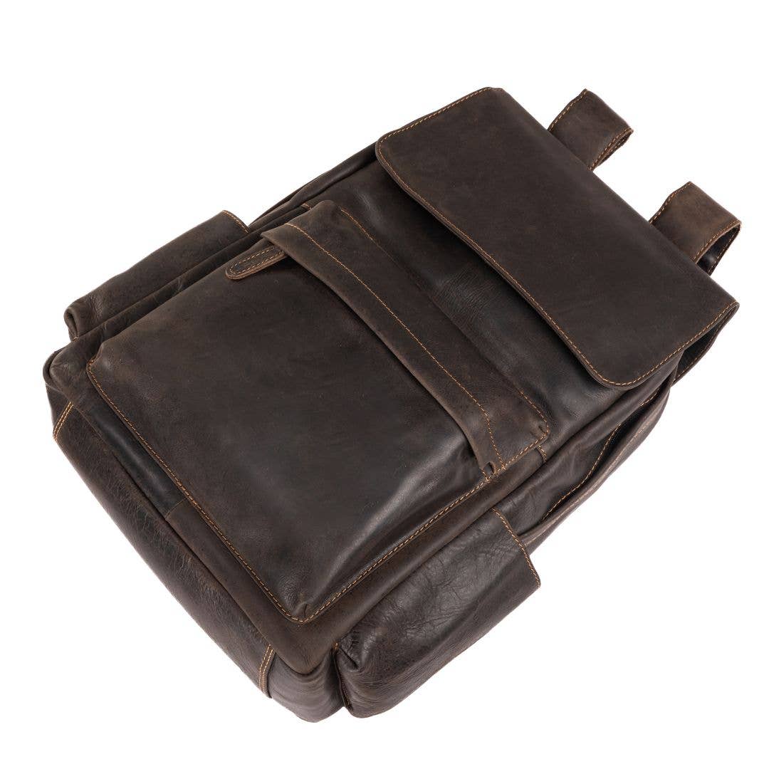 Leather Vintage Backpack Scott- Sandal