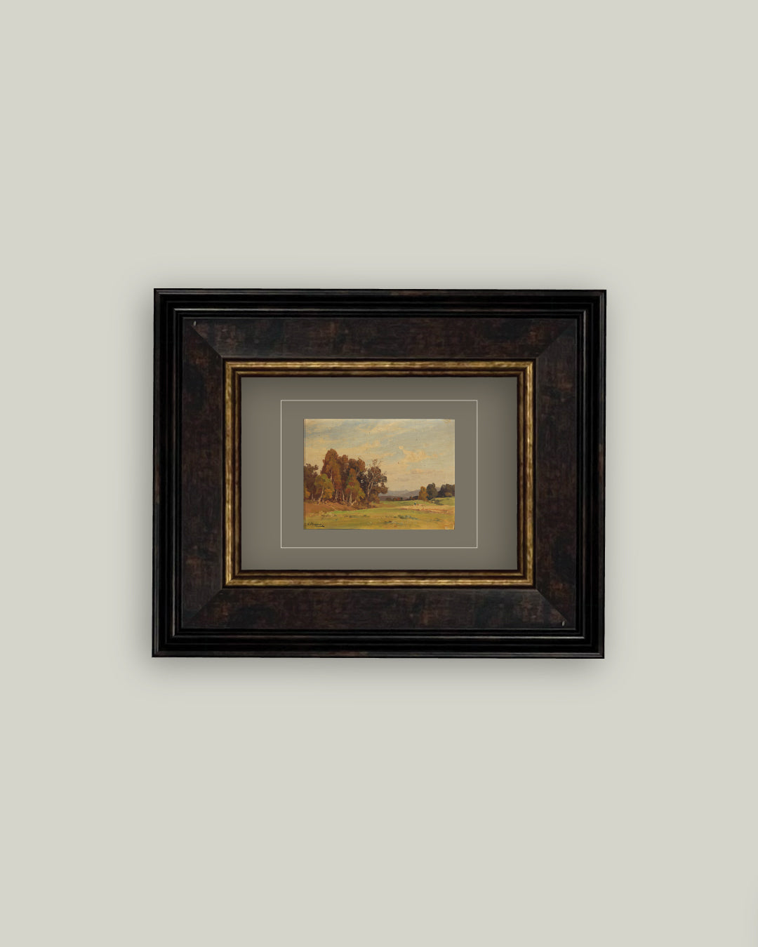 Hayfield Brown Copper Frame: 9x7