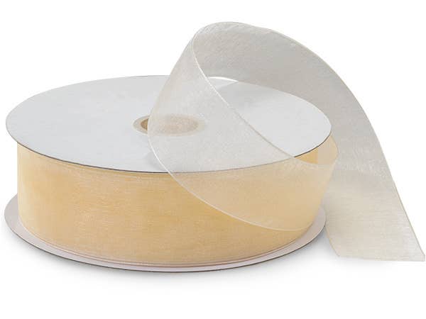 Sheer Organza Gift Packaging Ribbon: Light Blue, 1 Pack, 7/8"x100 yards