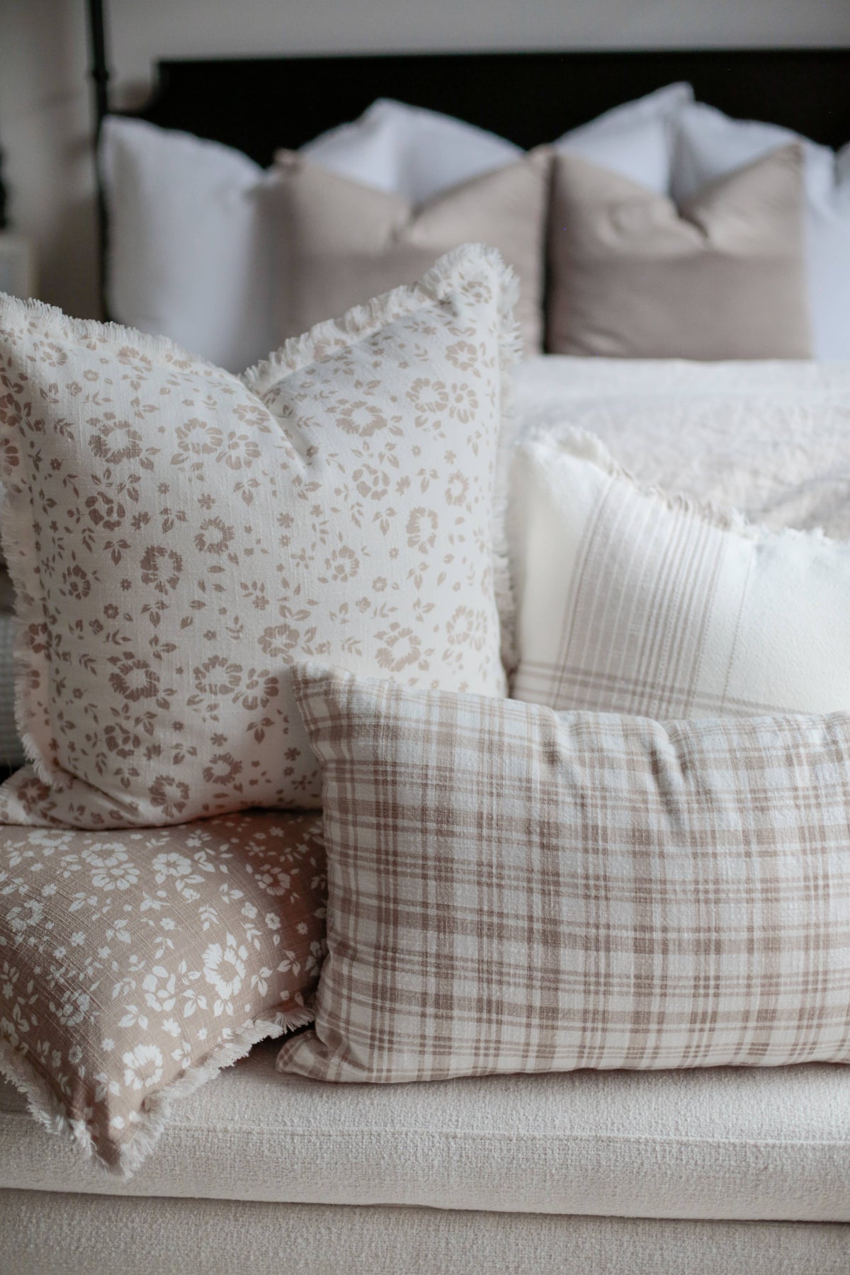 Brown Plaid Pillow | Fleur + Fray Collection