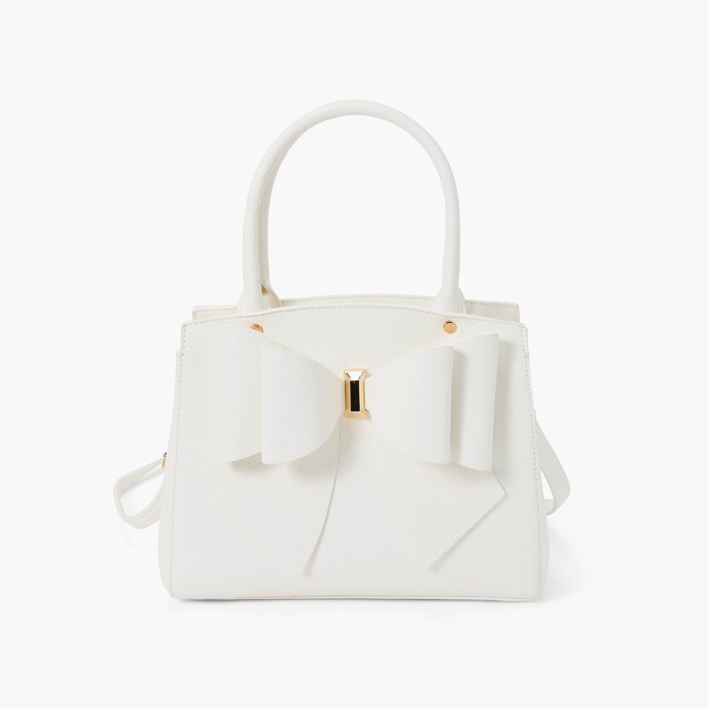 Park Double Bowtie Top Handle Satchel: White