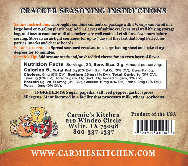 Sweet and Spicy Cracker Seasoning