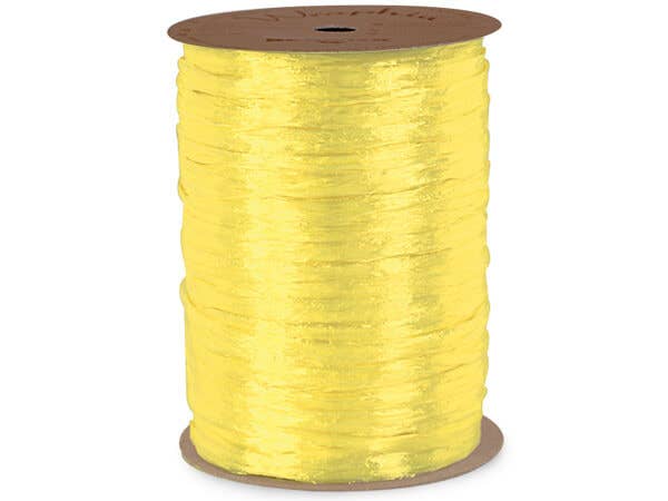 Pearlized Raffia Ribbon: Light Blue, 1 Pack, 100 yards