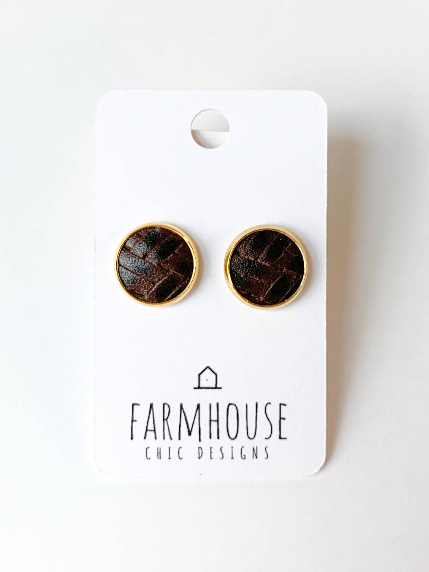 Chocolate Woven Earrings