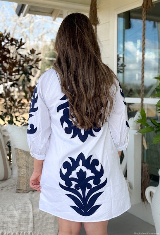 The Kensington Appliqué Dress