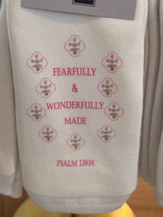 Psalms 139:14 Fearfully & wonderfully made Socks