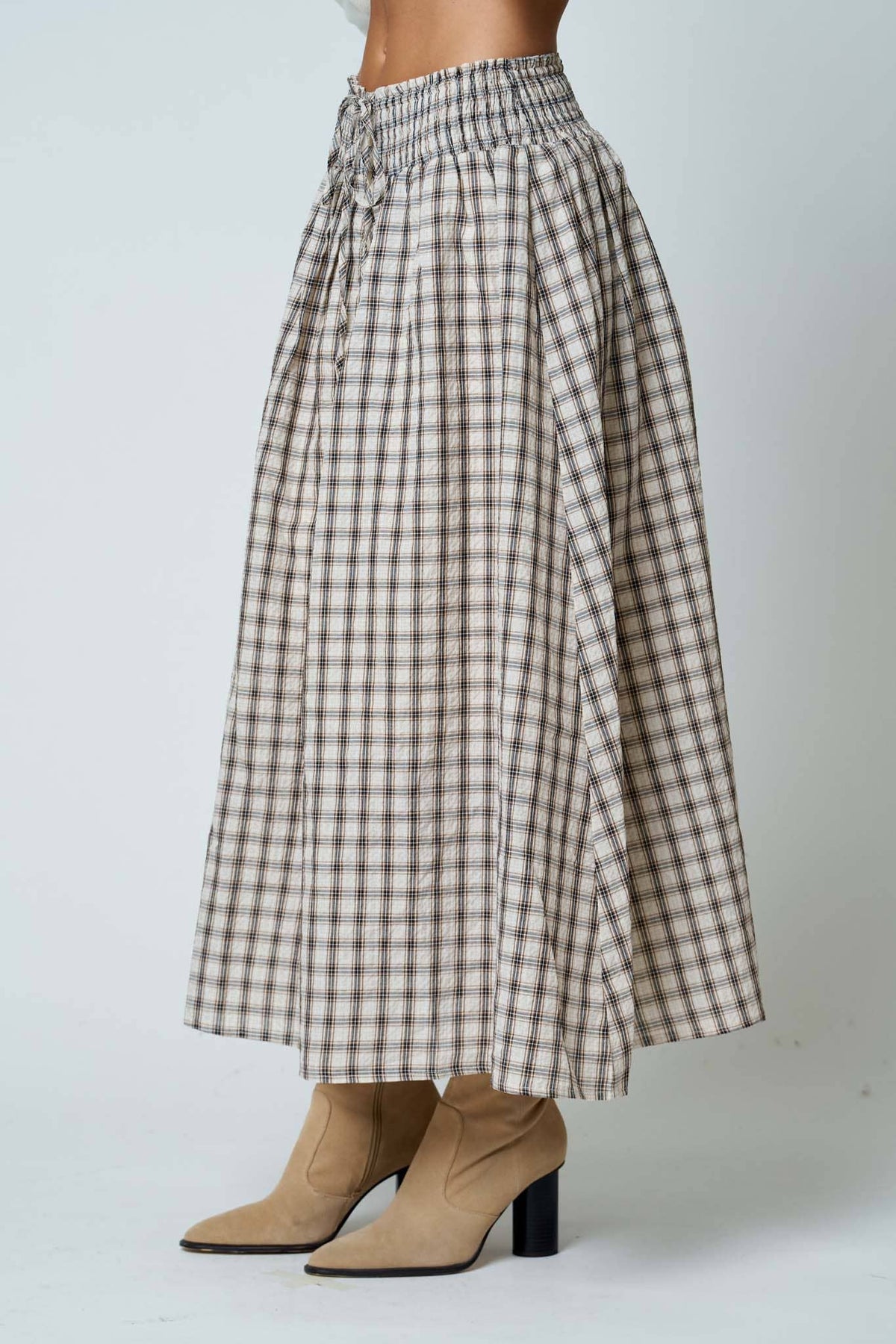 The Emerson Plaid Midi Skirt
