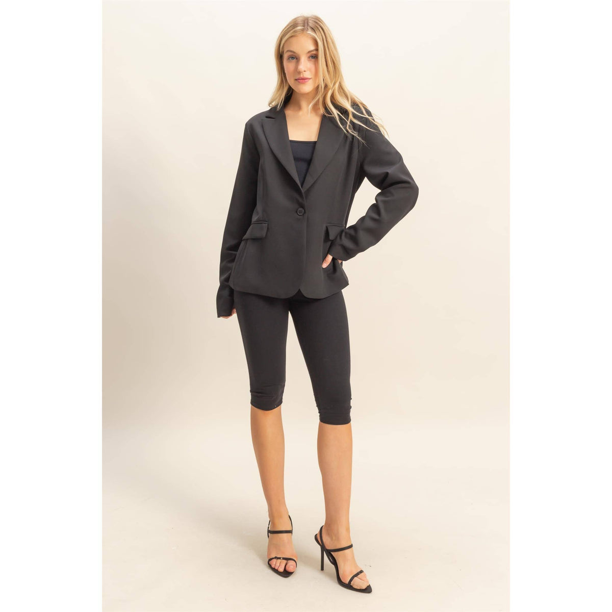 Modern Classic Single-Button Blazer