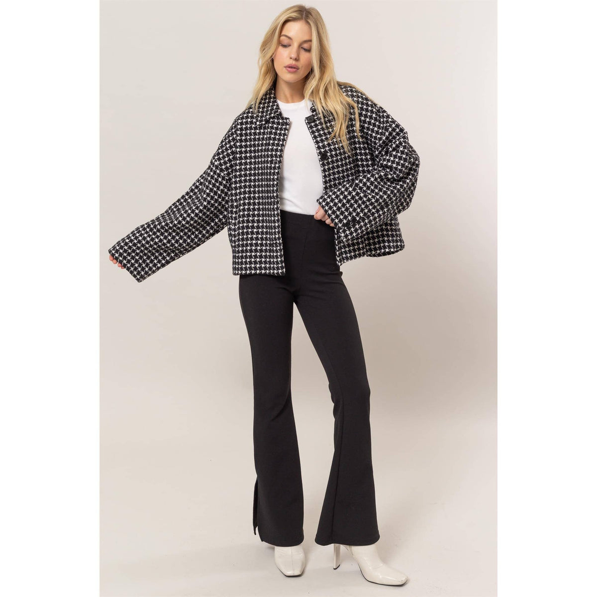 Luxe Houndstooth Jacket