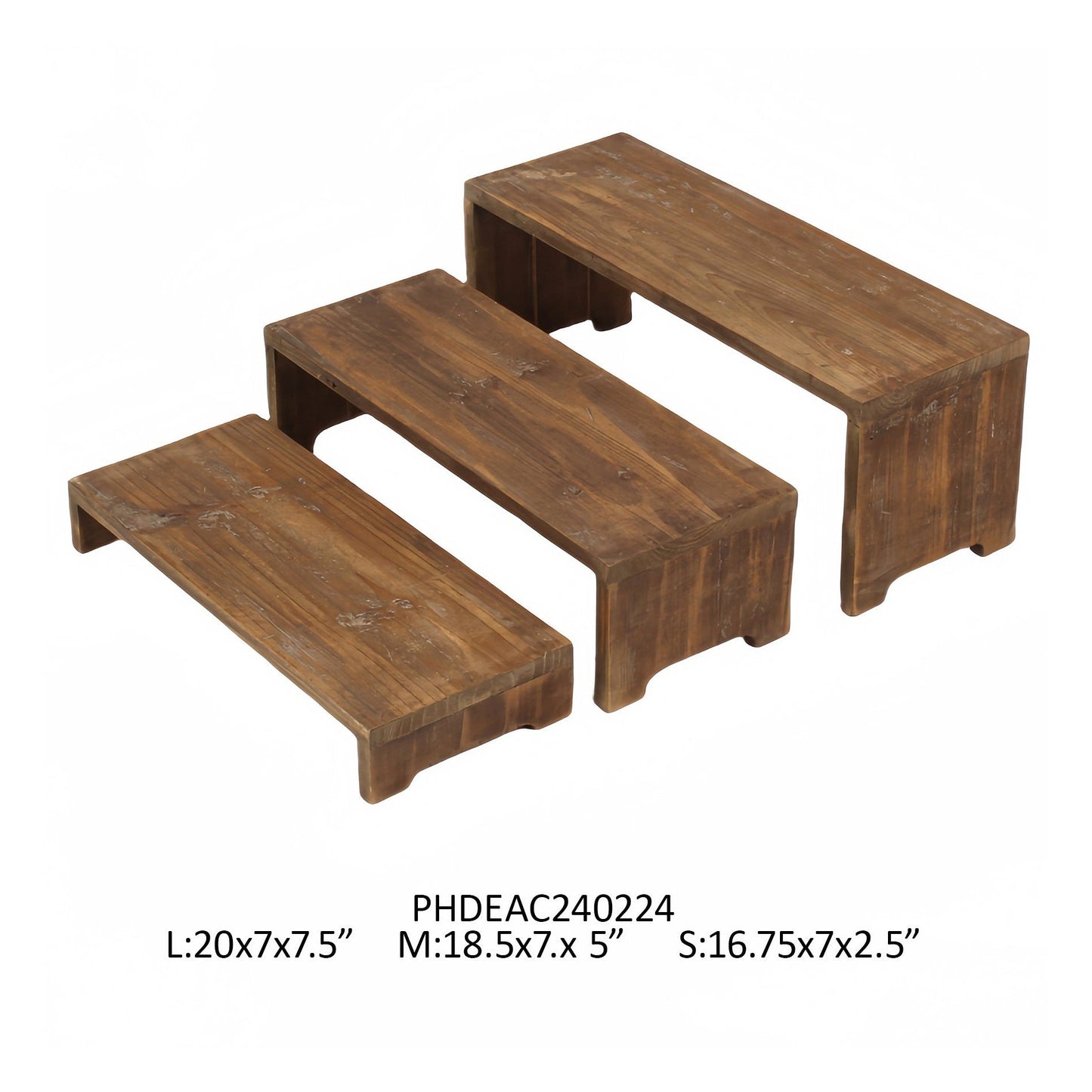 Nested Wooden Table Risers- 3 sizes