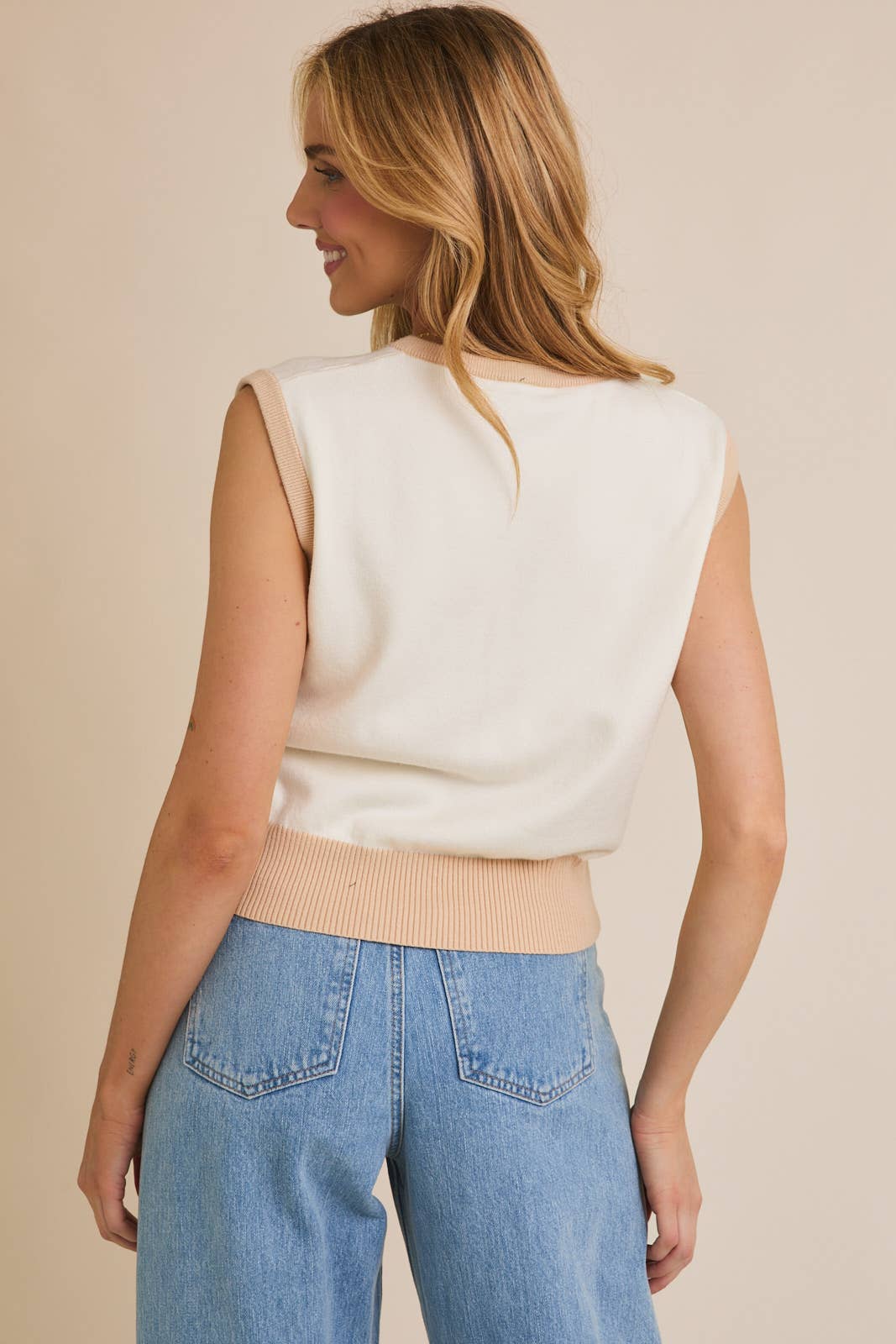 Sweet & Simple Contrast Knit Tank