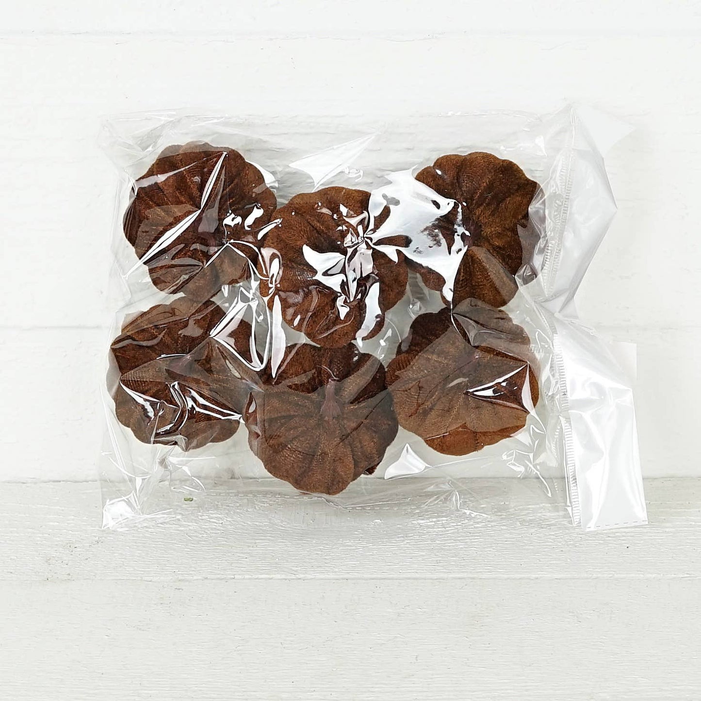 Brown Mini Velvet Pumpkin Bag