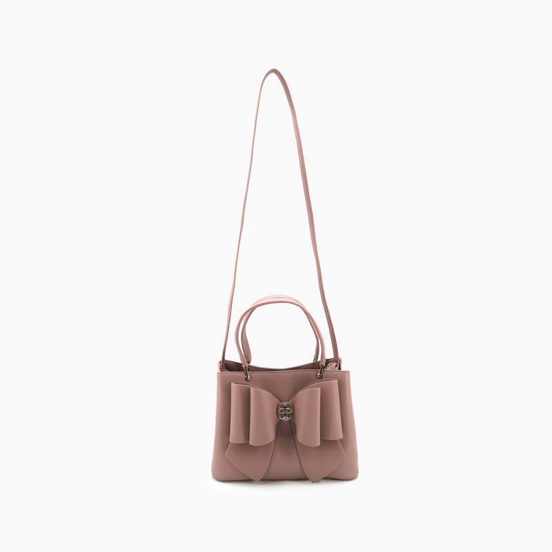 Jesse Bow Vegan Crossbody Bag: Mauve