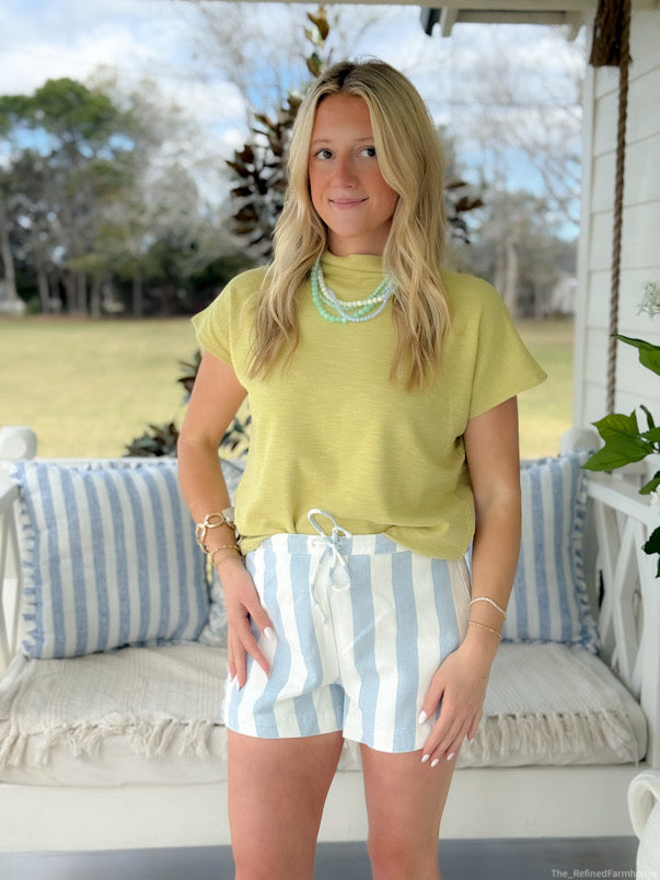 The Sage Meadow Mock Neck Top