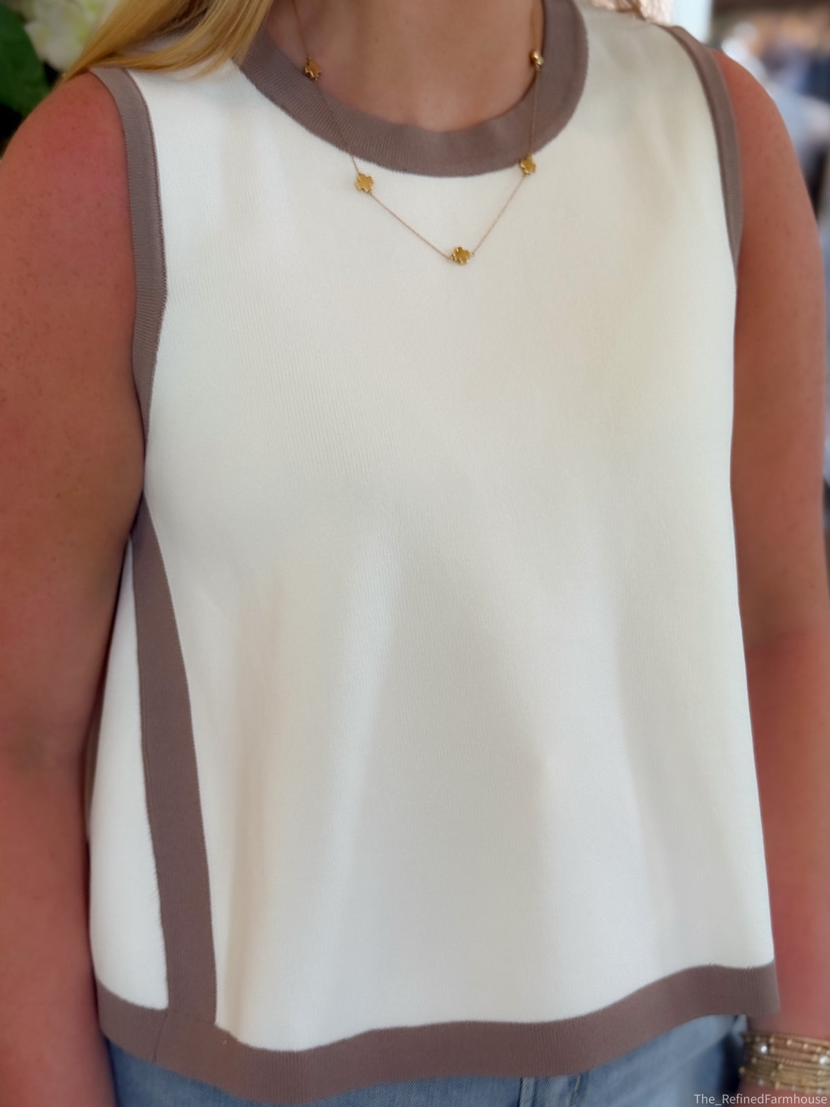 Espresso Edge Knit Tank