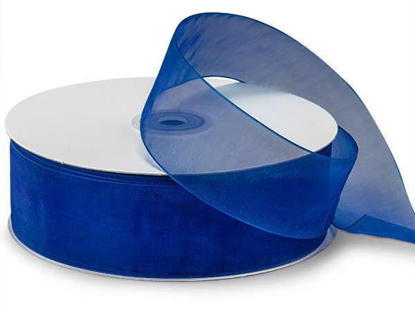 Sheer Organza Gift Packaging Ribbon: Light Blue, 1 Pack, 7/8"x100 yards