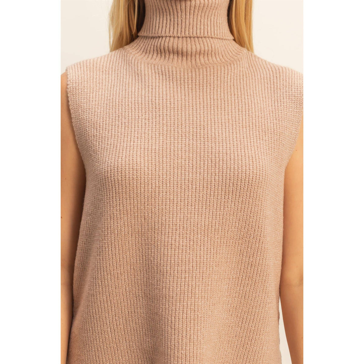 Sleek & Chic Turtleneck Vest