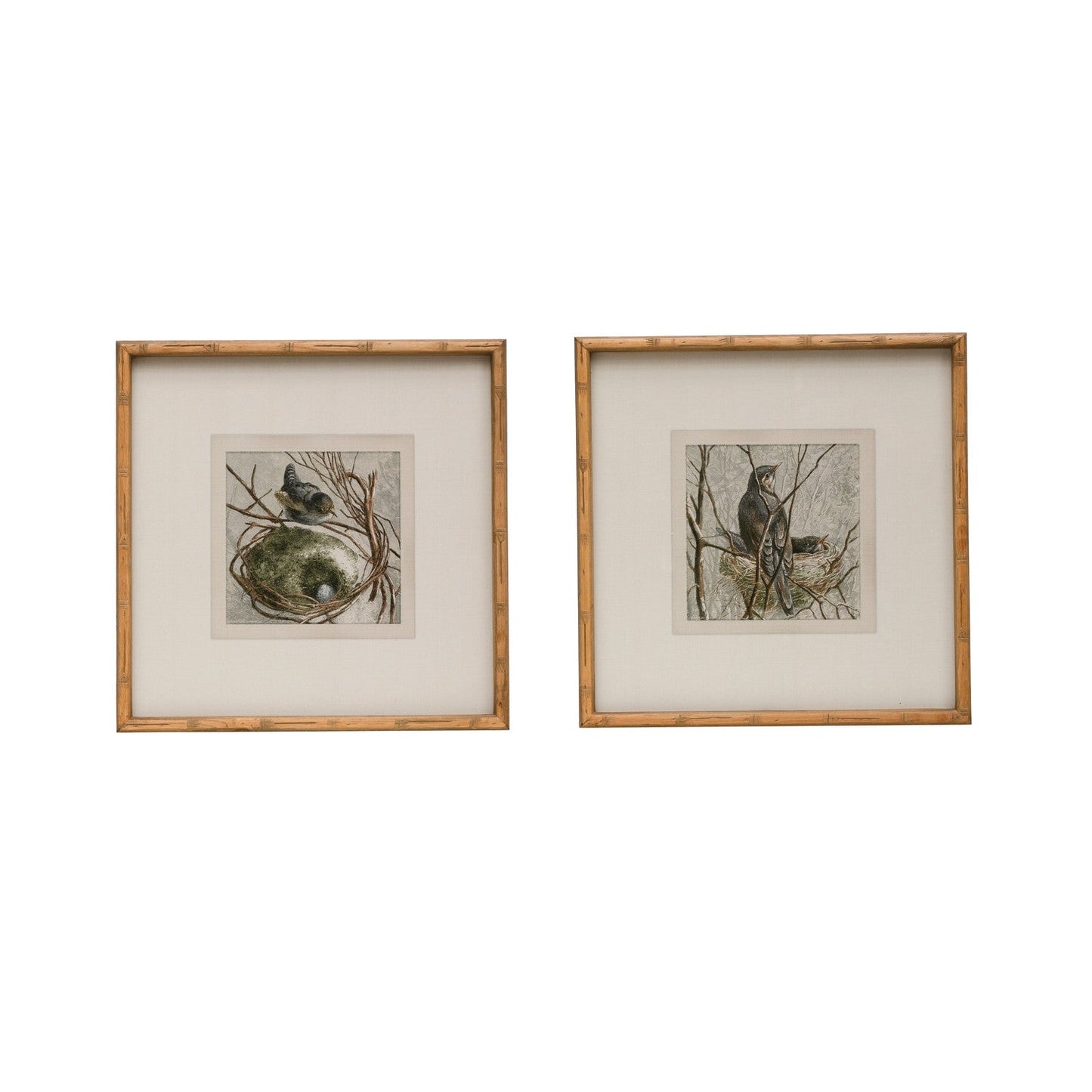 Bird Wood Framed wall Decor