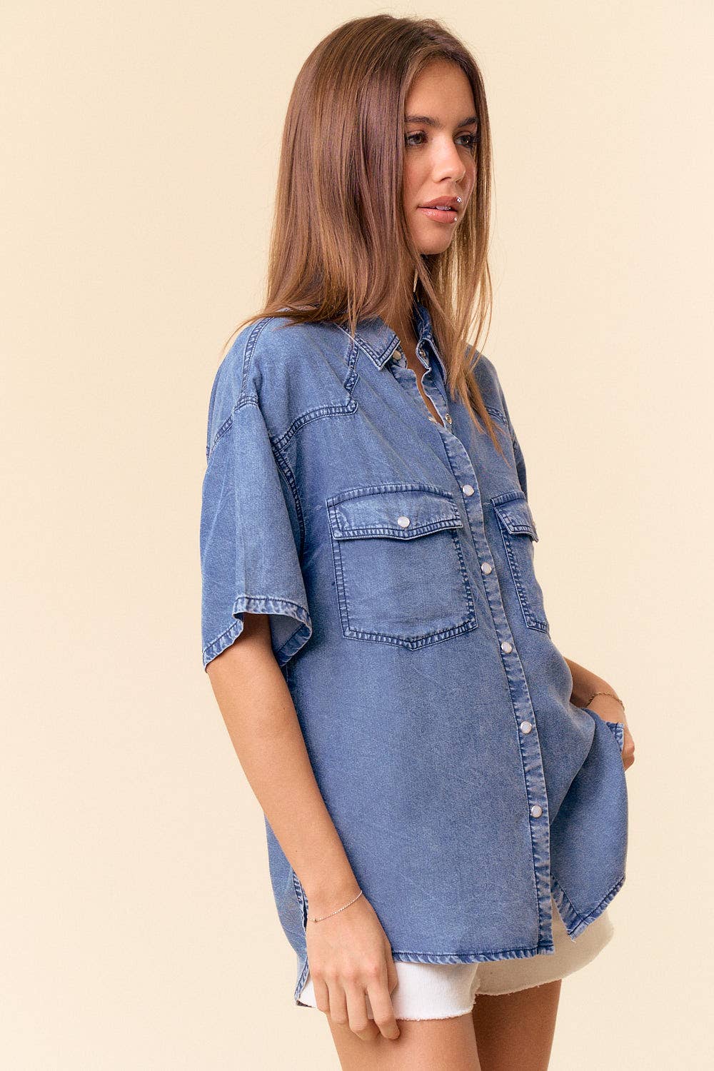 Westward Denim Top