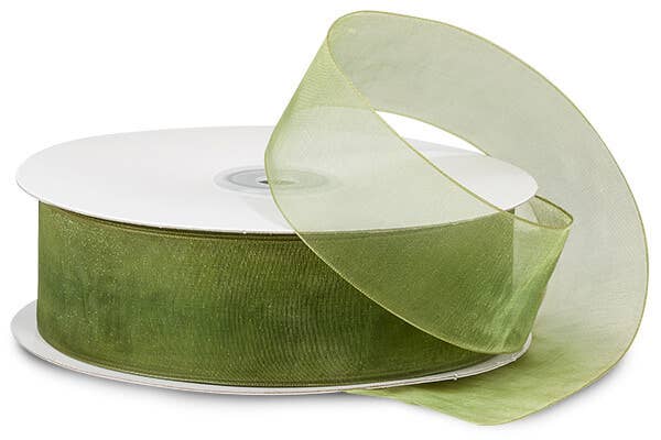 Sheer Organza Gift Packaging Ribbon: Ivory, 1 Pack, 1-1/2"x100 yards