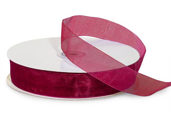 Sheer Organza Gift Packaging Ribbon: Light Blue, 1 Pack, 7/8"x100 yards