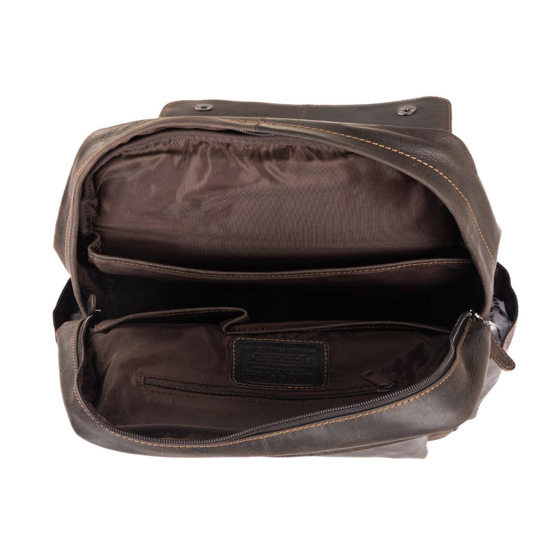 Leather Vintage Backpack Scott- Sandal